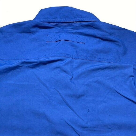 Duluth Trading Co. Mens Blue Short Sleeve Button-Up Shirt M 100% Nylon - Picture 3 of 10